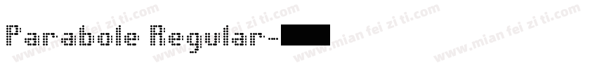 Parabole Regular字体转换
